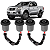 KIT 04 BUCHAS SUPERIOR BANDEJA DIANTEIRA FRONTIER 2.3 2017 2018 2019 2020 2021 2022 2023 - Imagem 1