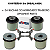 KIT 04 BUCHAS AGREGADO TRASEIRO FUSION AWD 4X4 2013 2014 2015 2016 2017 2018 2019 - Imagem 2