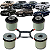 KIT 04 BUCHAS AGREGADO TRASEIRO VOLVO XC60 XC70 S60 V60 S80 2009 2010 2011 2012 2013 2014 2015 2016 2017 - Imagem 1