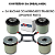 KIT 04 BUCHAS AGREGADO TRASEIRO VOLVO XC60 XC70 S60 V60 S80 2009 2010 2011 2012 2013 2014 2015 2016 2017 - Imagem 2