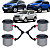 KIT 4 BUCHAS BANDEJA DIANTEIRA SUPERIOR REXTON KYRON ACTYON 2008 2009 2010 2011 2012 - Imagem 1