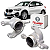 PAR BUCHAS MANCAL BANDEJA DIANTEIRA BMW X1 2015 A 2022 - Imagem 1