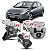 KIT 3 COXIM MOTOR CAMBIO NEW CIVC G8 1.8 AUTOMATICO 06/11 - Imagem 1
