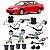 KIT 14 BUCHAS SUSPENSÃO TRASEIRA CIVIC G7 1.7 16V 2001 a 2002 - Imagem 1