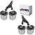 KIT 4 BUCHA BANDEJA DIANTEIRA SUPERIOR DISCOVERY 3 4 2004/.. - Imagem 2