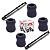 KIT 4 BUCHAS DO AMORTECEDOR TRASEIRO INFERIOR/SUPERIOR L200 TRITON SPORT 2017 A 2024 - Imagem 2