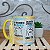 Caneca Meme do Credito flork - alça e interior Amarelo - Imagem 1