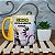 Caneca Meme Capivara Raivosa Caminhada Vida fitness - Amarelo - Imagem 1