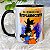 Caneca Alça e Interior Preto- Dragon Ball - Goku e Chichi versão 1 - Imagem 1