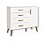 Quarto de Bebê Berço + Cômoda + Guarda Roupa Isis Branco Fosco - Imagem 5