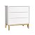 Quarto de Bebê Berço + Cômoda + Guarda Roupa Branco Classic - Imagem 9