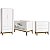 Quarto de Bebê Berço + Cômoda + Guarda Roupa Branco Classic - Imagem 1