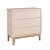 Quarto de Bebê Berço + Cômoda + Guarda Roupa Rosa Classic - Imagem 9