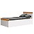 Cama Babá Com Cama Auxiliar Branco/Savana Nuth - Imagem 4