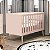 Berço Americano Mini Cama Retrô Rosa Theo - Imagem 6