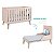 Berço Americano Mini Cama Retrô Rosa Theo - Imagem 2