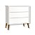 Cômoda Infantil 3 Gavetas Retrô Branco Theo - Imagem 1