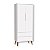 Guarda Roupa Infantil 2 Portas e 2 Gavetas Retrô Branco Theo - Imagem 1
