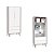 Quarto de Bebê Berço + Cômoda + Guarda Roupa Retrô Branco Theo - Imagem 10