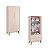Quarto de Bebê Berço + Cômoda + Guarda Roupa Retrô Rosa Theo - Imagem 5