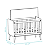 Quarto de Bebê Berço + Cômoda + Guarda Roupa Retrô Areia Theo - Imagem 11
