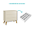 Quarto de Bebê Berço + Cômoda + Guarda Roupa Retrô Areia Theo - Imagem 4