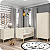 Quarto de Bebê Berço + Cômoda + Guarda Roupa Retrô Areia Theo - Imagem 7