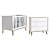Quarto de Bebê Berço + Cômoda 3 Gavetas Branco Theo - Imagem 5