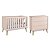 Quarto de Bebê Berço + Cômoda 3 Gavetas Rosa Theo - Imagem 5