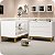 Quarto de Bebê Berço Mini Cama + Cômoda 6 Gavetas Branco Classic - Imagem 2