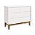 Quarto de Bebê Berço Mini Cama + Cômoda 6 Gavetas Branco Classic - Imagem 5