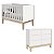 Quarto de Bebê Berço Mini Cama + Cômoda 6 Gavetas Branco Classic - Imagem 6