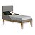 Quarto de Bebê Berço Mini Cama + Cômoda 6 Gavetas Cinza Classic - Imagem 4