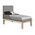 Quarto de Bebê Berço Mini Cama + Cômoda 6 Gavetas Cinza Classic - Imagem 9