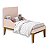 Quarto de Bebê Berço Mini Cama + Cômoda 6 Gavetas Rosa Classic - Imagem 4