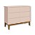 Quarto de Bebê Berço Mini Cama + Cômoda 6 Gavetas Rosa Classic - Imagem 5