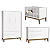 Quarto de Bebê Berço + Cômoda Sapateira + Guarda Roupa 3 Portas Branco Classic - Imagem 1