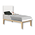 Quarto de Bebê Berço + Cômoda Sapateira + Guarda Roupa 3 Portas Branco Classic - Imagem 10