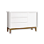 Quarto de Bebê Berço + Cômoda Sapateira + Guarda Roupa 3 Portas Branco Classic - Imagem 5