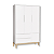 Quarto de Bebê Berço + Cômoda Sapateira + Guarda Roupa 3 Portas Branco Classic - Imagem 9