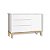 Quarto de Bebê Berço + Cômoda Sapateira + Guarda Roupa 3 Portas Branco Classic - Imagem 13
