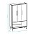 Quarto de Bebê Berço + Cômoda Sapateira + Guarda Roupa 3 Portas Branco Classic - Imagem 19
