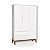 Quarto de Bebê Berço + Cômoda Sapateira + Guarda Roupa 3 Portas Branco Classic - Imagem 7