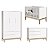 Quarto de Bebê Berço + Cômoda Sapateira + Guarda Roupa 3 Portas Branco Classic - Imagem 9