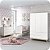 Quarto de Bebê Berço + Cômoda Sapateira + Guarda Roupa 3 Portas Branco Classic - Imagem 10