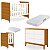 Quarto de Bebê Berço Evolution + Cômoda 6 Gavetas Classic Savana - Imagem 6