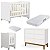 Quarto de Bebê Berço Evolution + Cômoda 6 Gavetas Classic Branco - Imagem 5