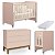 Quarto de Bebê Berço Evolution + Cômoda 6 Gavetas Classic Rosa - Imagem 4