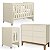 Quarto de Bebê Berço Evolution + Cômoda 6 Gavetas Classic Areia - Imagem 1