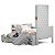 Mini Cama Infantil Montessoriana com Baú Bella Cinza + Colchão - Imagem 1